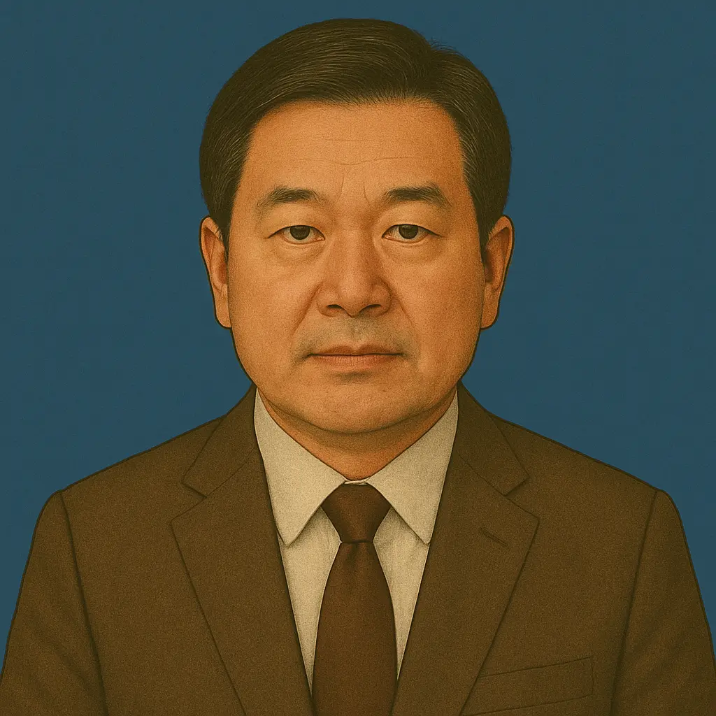 人材派遣業50代男性社長のイラスト